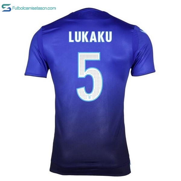 Camiseta Lazio 3ª Lukaku 2017/18